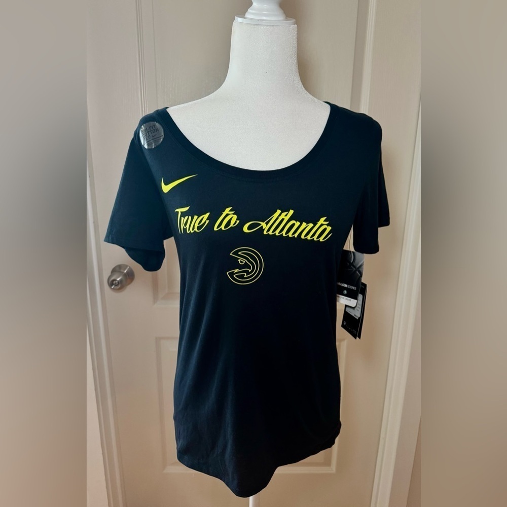 Nike Dri-Fit NBA Atlanta Hawks "True to Atlanta" Black T-Shirt NEW WITH TAGS